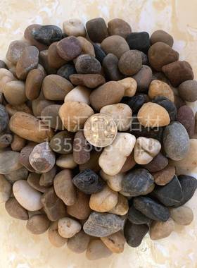 现货五彩石水磨雨花石彩色多规格石园林景观卵石铺路石子鹅卵石子