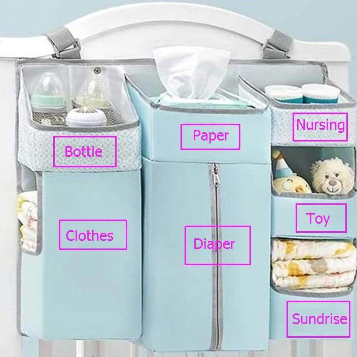 生产热卖婴儿床挂袋床头多功能收纳袋衣物尿布湿挂袋,淘宝优惠券,粉丝福利购,淘宝优惠卷