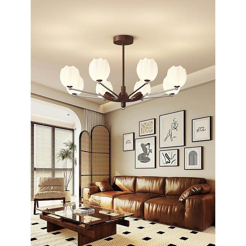 法式复古风吊灯客厅主灯中古美拉德卧室房间餐厅书房创意花朵灯具,淘宝优惠券,粉丝福利购,淘宝优惠卷