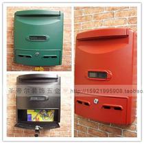 Italian Letterbox Code Lock Villa Milk Newspaper Box Retro Mailbox Opinion Box Eurostyle Outdoor Rain-Proof Mailbox Aluminum