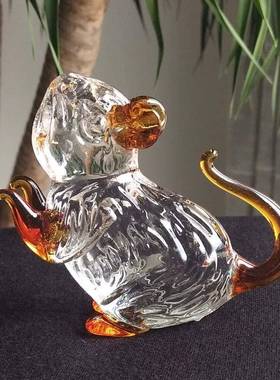 水晶12十二生肖鼠牛虎兔龙蛇马羊猴鸡狗猪风水招财家居装饰小摆件