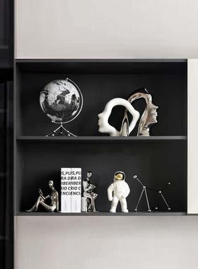 北欧现代创意抽象人物雕塑办公室客厅电视柜书柜酒柜软装饰品摆件