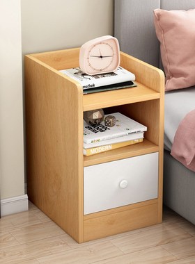 超窄床头柜简约迷你小型床边柜置物架小储物柜子卧室简易收纳