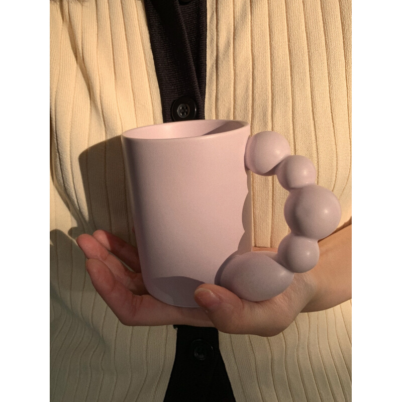 Tagi《Tanghulu》7色旋转球手柄设计磨砂咖啡糖葫芦马克杯-图2