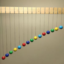 On the basis of the single pendulum wave 15 Ball toy single pendulum wave 15 balls Color teaching Toys Childrens toys Toys Puzzle Science small solid