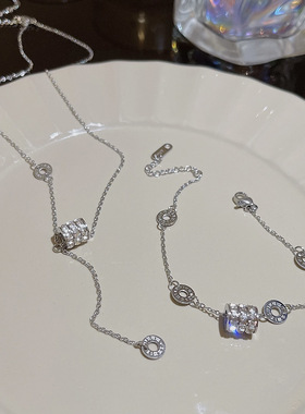 钛钢十字链气质百搭几何精致项链