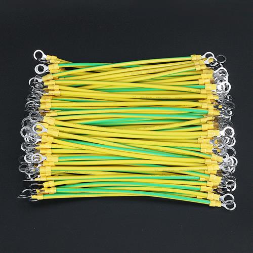 黄绿双色接接地线 4平方光伏板光伏接接地线静电桥架跨接接地线接 - 图2