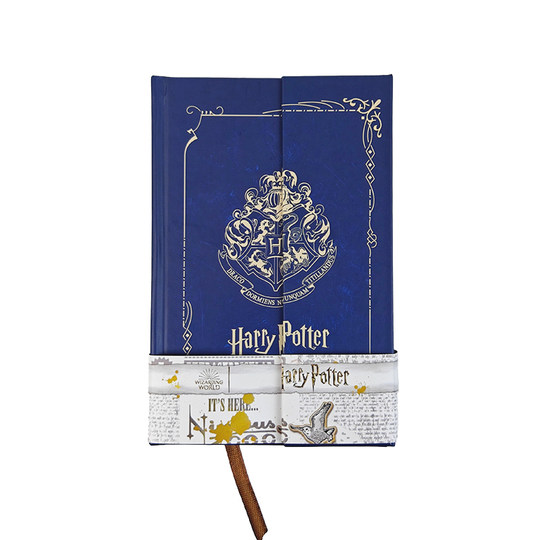 正版哈利波特周边硬皮笔记本霍格沃茨学院复古随身手账本文具礼物