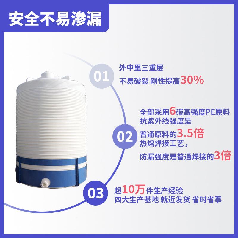 塑料水塔e水p加1箱0吨储水罐滚塑立厚式白色水塔FQF储水罐2吨蓄水 - 图1