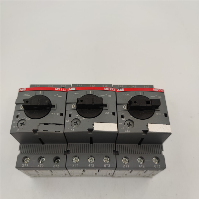 ABB MS132 电机起动断路器1.6-2.5A 0.4-0.63A 4.0-6.3A 0.63-1.0 - 图0