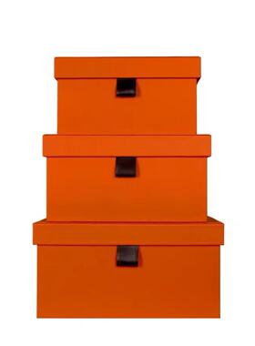 轻奢样板房间衣柜收纳箱衣帽间收纳盒皮质整理箱储物盒摆装饰设件