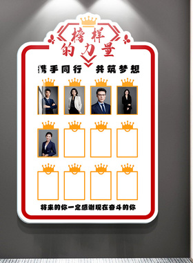 优秀员工展示墙荣誉榜展示墙员工风采激励照片墙贴办公室企业文化