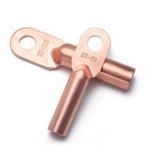 Huaoco copper wire ear copper wiring terminal cable copper connector thickened DT blocked oil copper closed nose DT-25 flat