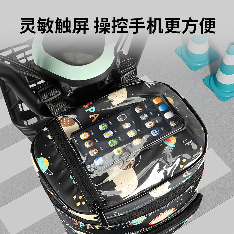 Electric car hanging bag battery car thickened waterproof touch screen