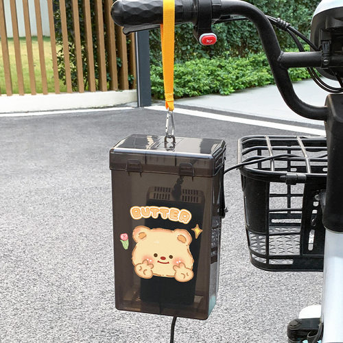电动车充电器防水罩卡通户外散热电瓶车充电器防雨盒防尘收纳盒 - 图3