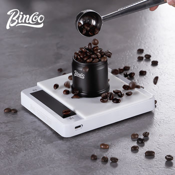 Bincoo coffee scale electronic scale ເຄື່ອງ​ມື​ການ​ຜະ​ລິດ​ກາ​ເຟ​ດ້ວຍ​ມື​ພິ​ເສດ​ສະ​ໄຕ​ອີ​ຕາ​ລີ​ແລະ​ເມັດ​ກາ​ເຟ​ຊ​້​ໍາ​ຫນັກ​ກໍາ​ນົດ​ເວ​ລາ smart