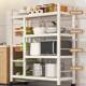Kitchen storage rack floor-mounted multi-layer multi-functional household