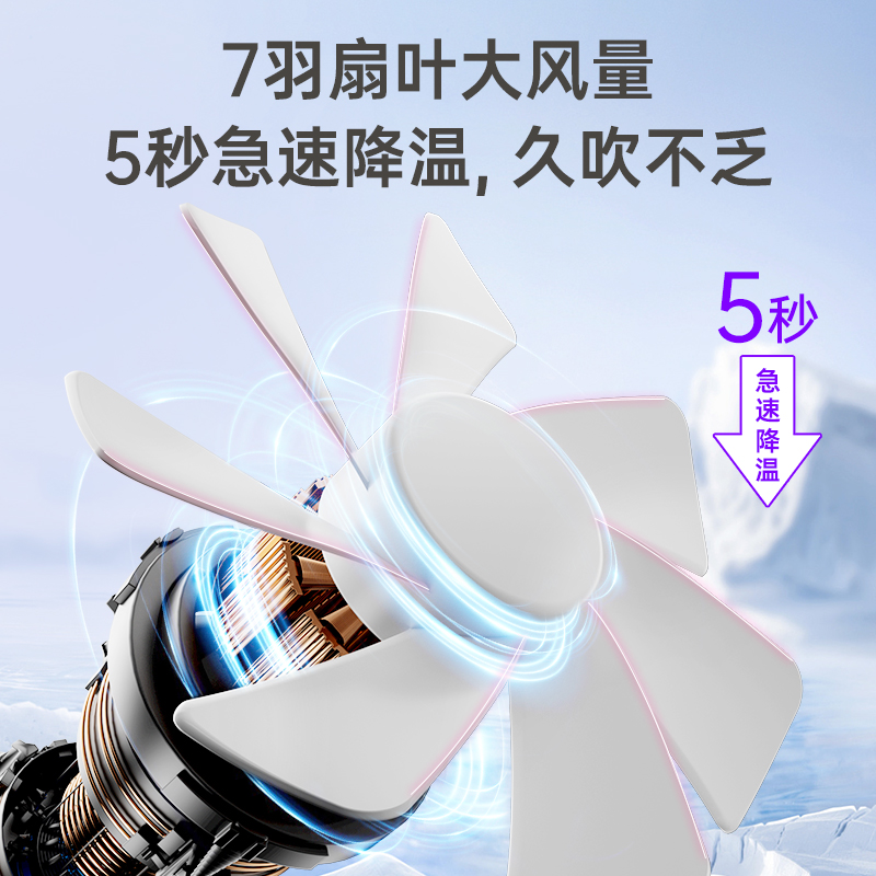 桌面风扇风扇办公室桌面静音风扇小型宿舍迷你摇头可充电桌面风扇
