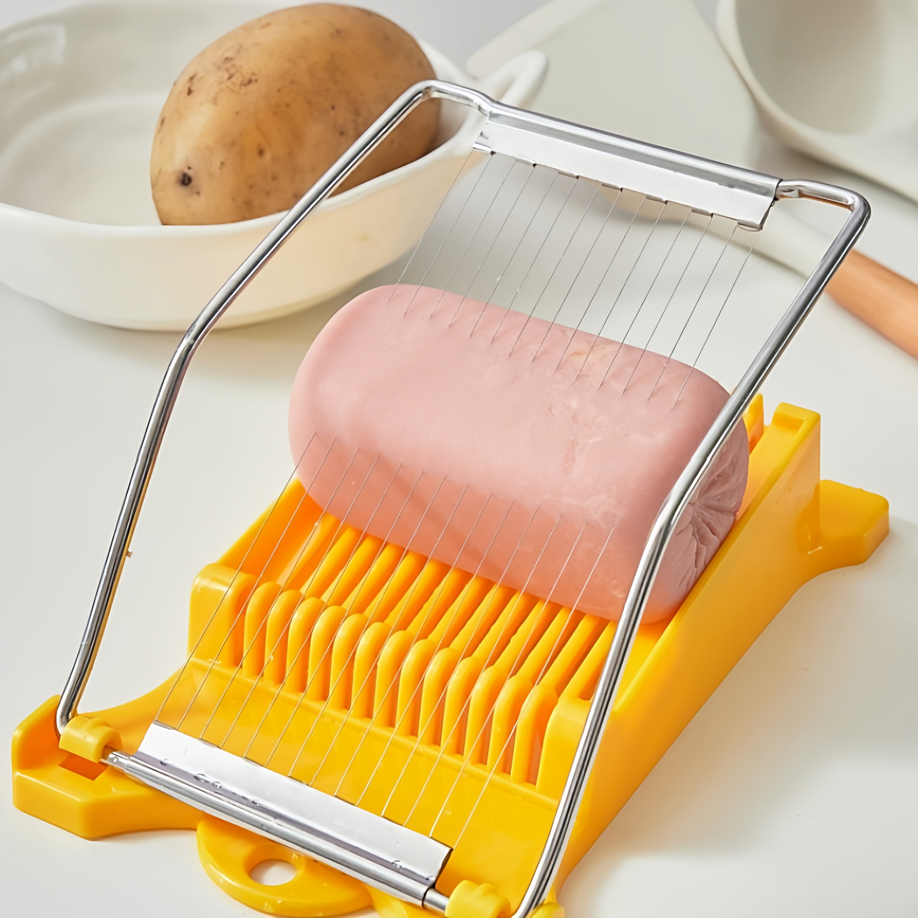 晒土豆干切片神器熟土豆压片器多功能豆腐香干午餐肉切片分割工具,淘宝优惠券,粉丝福利购,淘宝优惠卷