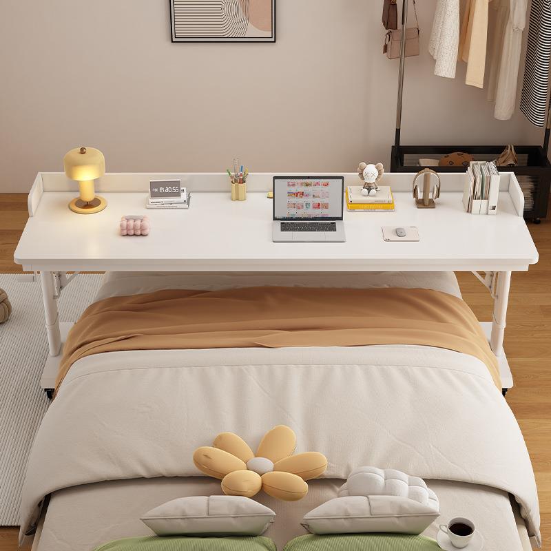 书桌可移动可升降跨床桌小户型长条床边桌实木双人学习桌子工作台 - 图2