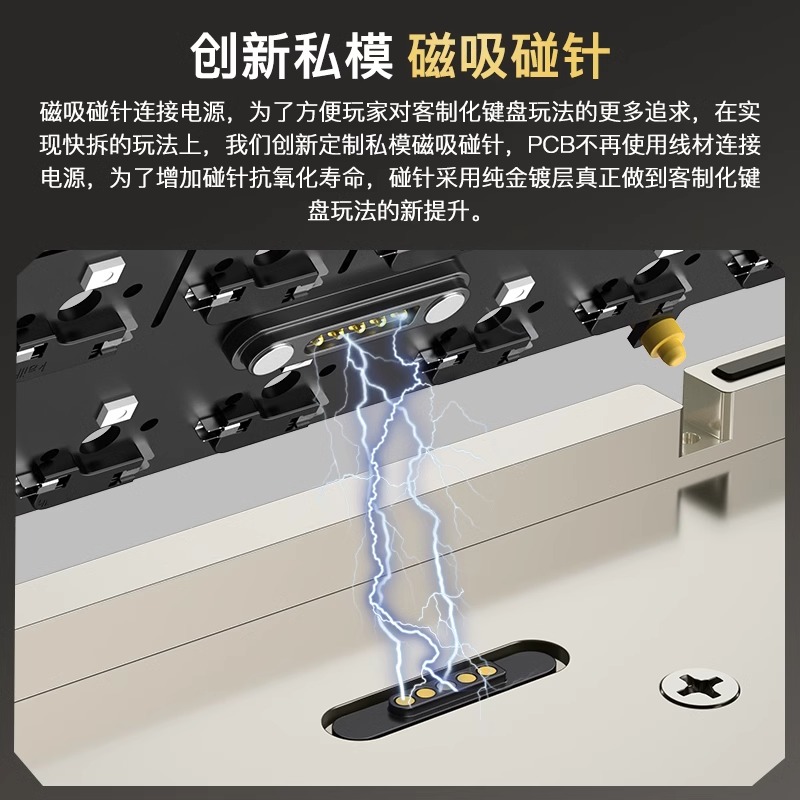 WOB Crush80铝坨坨机械键盘客制化无线蓝牙电竞游戏办公 - 图2