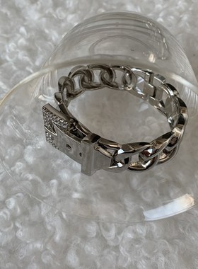 韩国小众辣妹时髦夸张手环个性复古极简日常搭配手链水钻手镯饰品