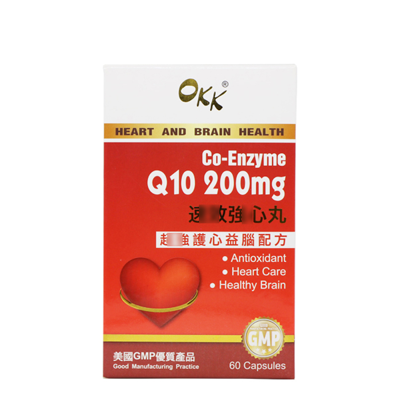 美国进口强心丸OKK辅酶Q10救心护心增强心血管功能改善气血不足
