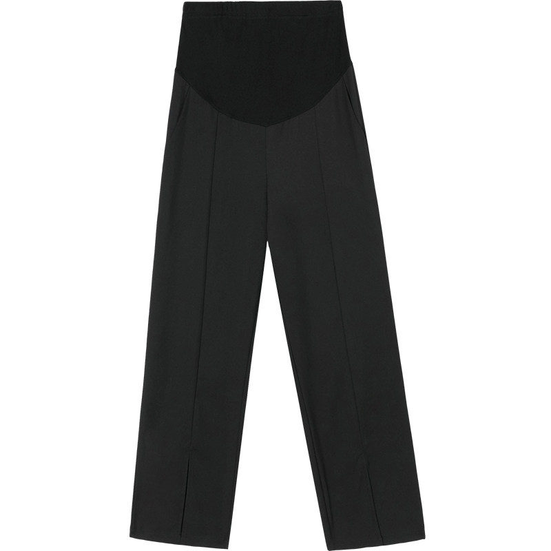 孕妇西装裤春季网红运动裤阔腿裤显瘦直筒裤开叉拖地裤托腹职业裤,淘宝优惠券,粉丝福利购,淘宝优惠卷