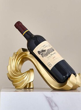 红酒架摆件轻奢高档酒柜装u饰品客厅红酒架子家用葡萄酒架斜放高