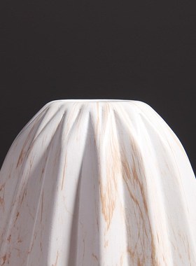 酒店装饰品摆件陶瓷瓶客厅摆设台大理石艺术U品创意时尚摆台