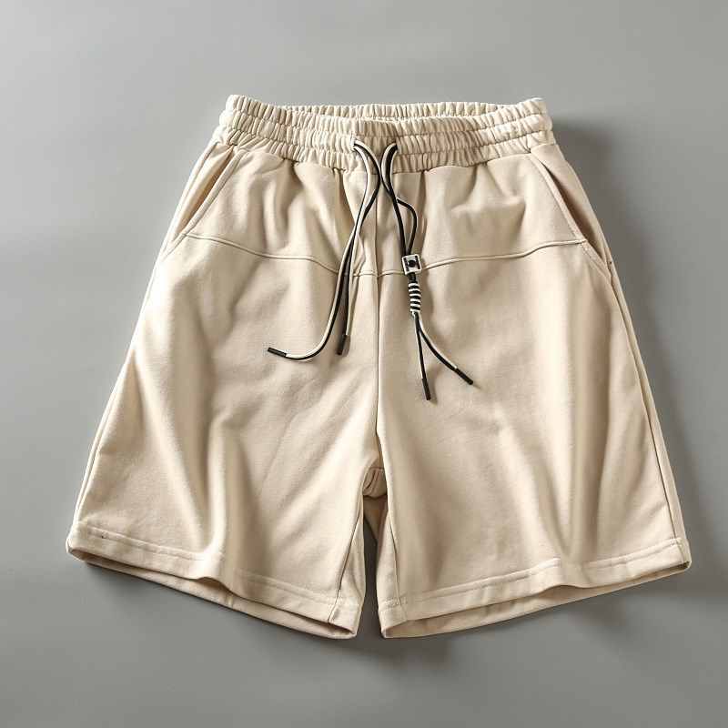 夏季新品阿美咔叽美式休闲水洗毛圈纯色百搭直筒五分裤短裤中裤男,淘宝优惠券,粉丝福利购,淘宝优惠卷