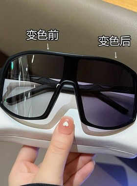 日夜两用变色墨镜骑行眼镜u女自行车男夜骑防风沙防灰尘防虫护目