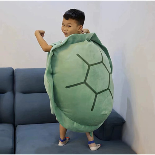 大乌龟壳睡袋玩偶可穿龟壳人穿毛绒玩具生日礼物抱枕王八懒人沙发-图0