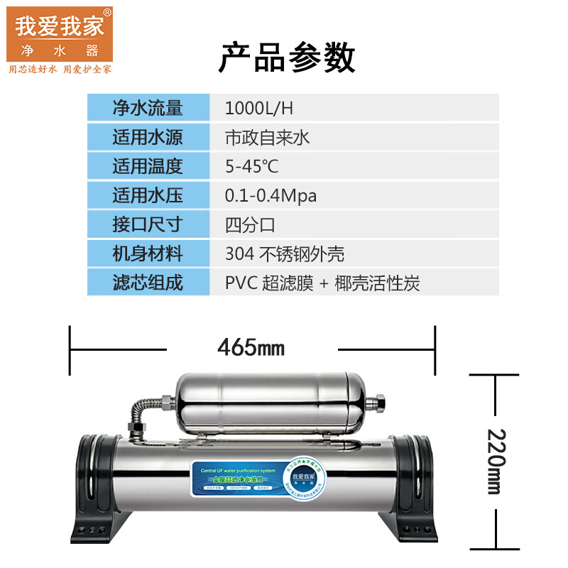 大量来谈价！全屋中央净水器不锈钢过滤器奶茶店制冰机换水机可用