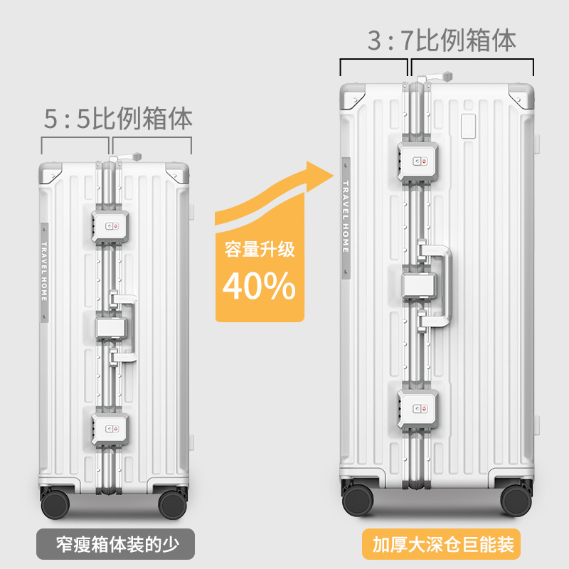 理想主义大容量行李箱女旅行拉杆箱30寸密码皮箱子男结实耐用加厚 - 图1