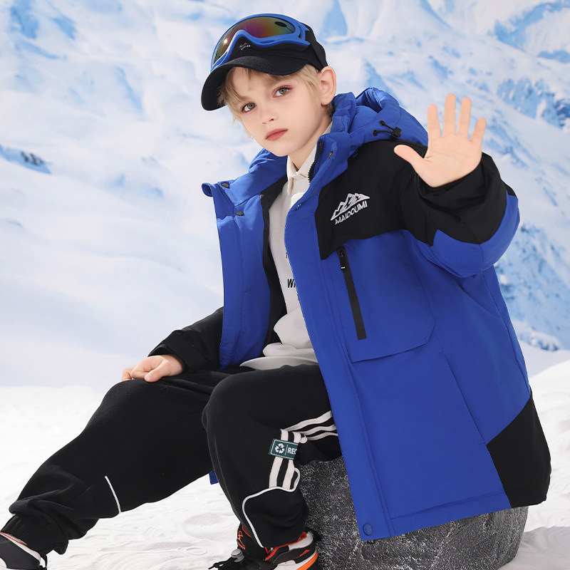 巴童巴拉儿童羽绒服男童2025新款三防加厚冬季中长款女童极寒外套,淘宝优惠券,粉丝福利购,淘宝优惠卷