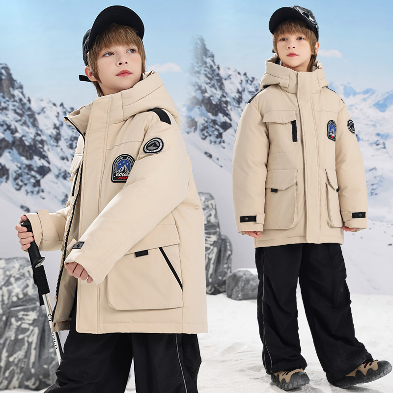 巴童巴拉儿童羽绒服男童2025冬季经典极寒加厚女童羽绒服新款外套,淘宝优惠券,粉丝福利购,淘宝优惠卷