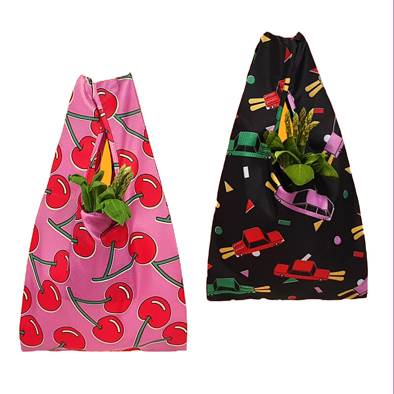 新品wiggle wiggle可折叠购物袋 防水布袋环保袋便携手提袋买菜包 - 图3