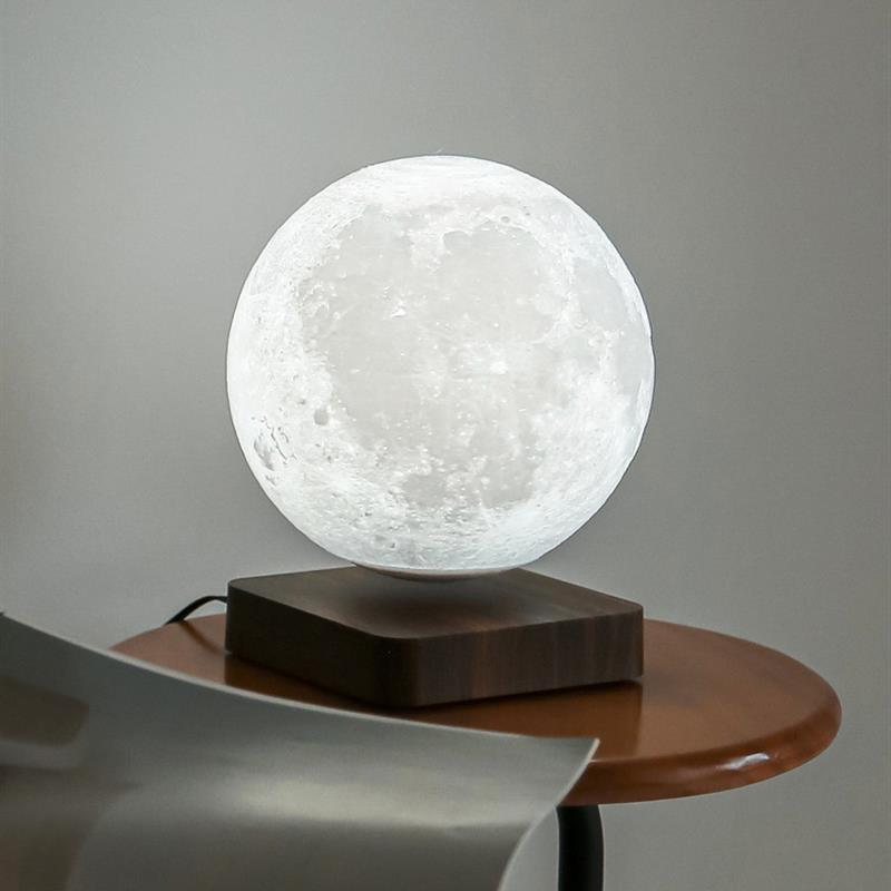 磁悬浮月球灯卧室床头氛围装饰台灯月亮简约浪漫星球创意小夜灯 - 图1