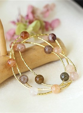 高级感多层珍珠手链小众精致时尚女2024新款爆款韩国清新百搭手串