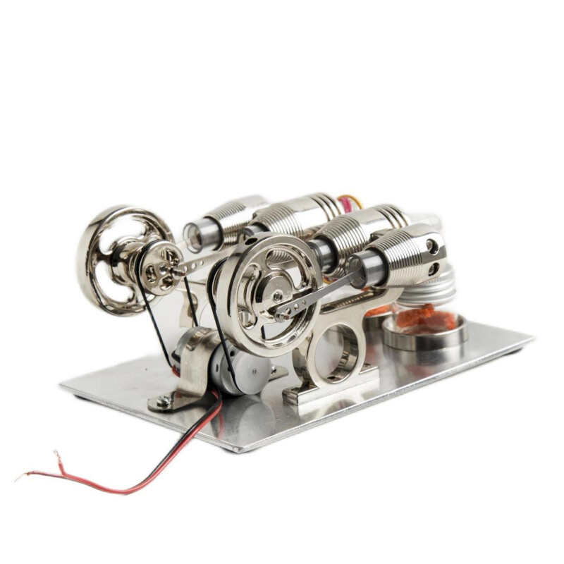 斯特林发动机模型可发动斯特林发电机引擎斯特林热机发动机科普 - 图3