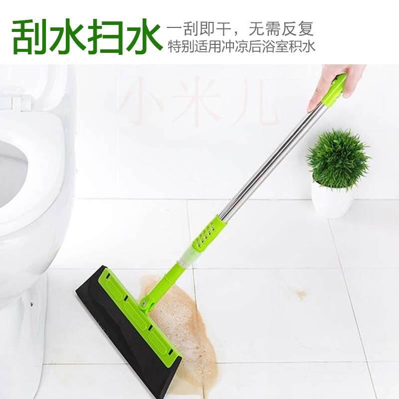 扫把扫地神器刮水器地刮魔术头发地板家用单个卫生间浴室地面拖把 - 图0