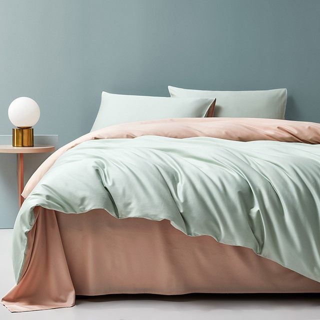 All cotton 60 long velvet cotton tribute satin four-piece quilt cover single product cover pure cotton quilt sheet bed support hat pillow cover