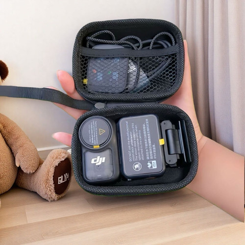 适用于DJI大疆OSMO NANO收纳包便携拇指运动相机机身盒保护套迷你防摔包抗水户外手提包钢化膜磁吸底座配件 - 图0