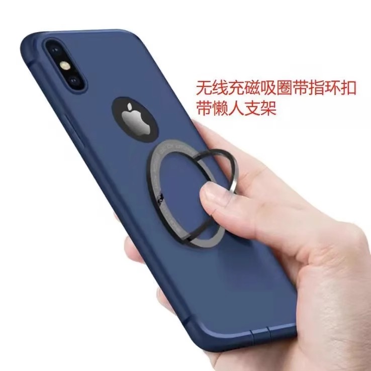 适用华为mate60苹果15Magsafe粘贴式贴片隐形指环扣手机支架金属引磁片无线充电器桌面支架超薄磁吸圈磁力环 - 图1