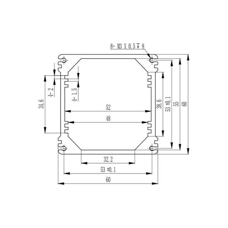 铝合金外壳工业仪器仪表设备铝型材壳体PCB电路板防水铝壳定制M01 - 图2