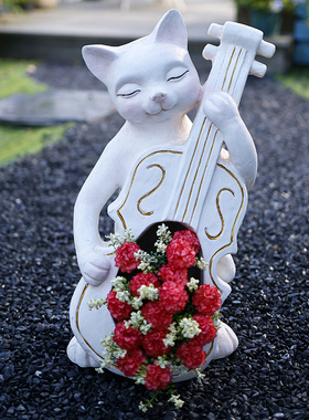 清仓特价109元庭院猫咪花盆