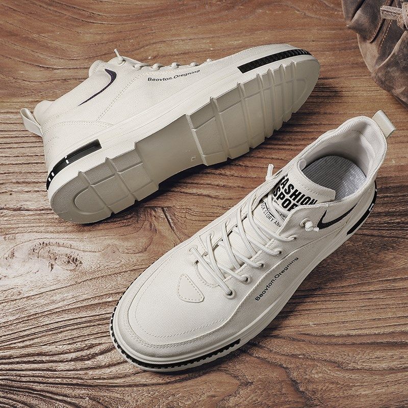 秋季帆布鞋男鞋运动男款百搭透气板鞋男士布鞋休闲鞋子男生马丁靴,淘宝优惠券,粉丝福利购,淘宝优惠卷