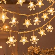 1 5M 3M Snowflake String Lights Christmas LED Fairy Light Me