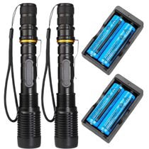 1 Or 2pcs 100000LM Portable T6 Tactical Military LED Flashli